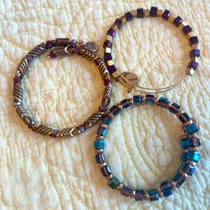 Alex and Ani Multicolor Beaded Bracelet Set